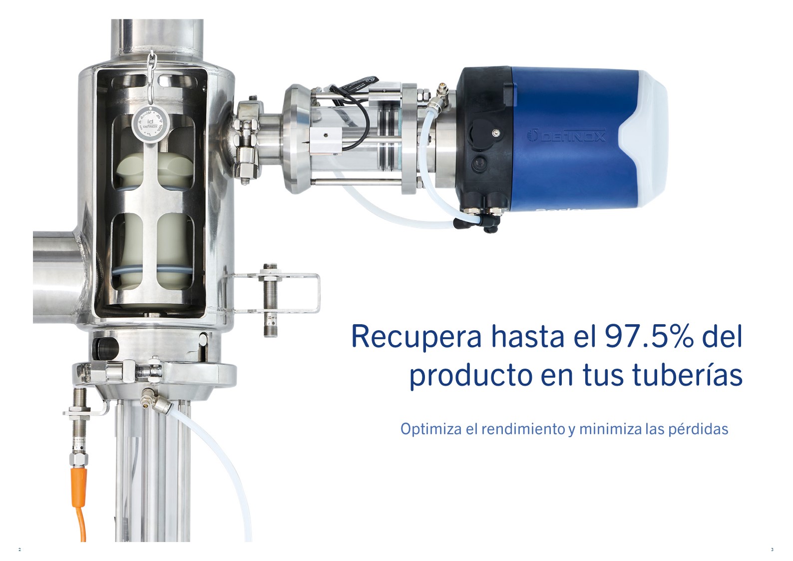 ¿Sabías que puedes recuperar hasta el 97.5% del producto en tus tuberías?