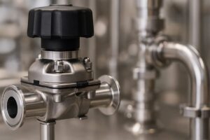 Fugas en válvulas sanitarias de acero inoxidable