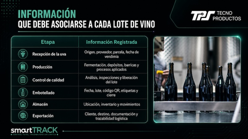 Trazabilidad por Lote de Vino para Bodegas