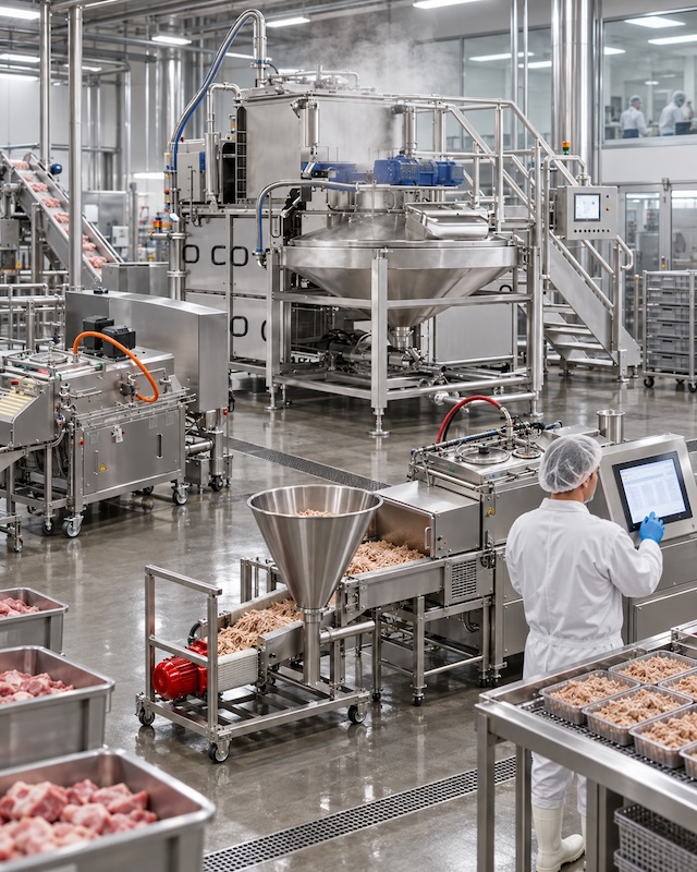 Productividad del cocedor industrial