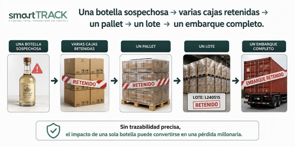 Trazabilidad del tequila para evitar rechazos | SmartTRACK