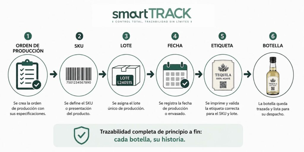 Trazabilidad del tequila para evitar rechazos | SmartTRACK
