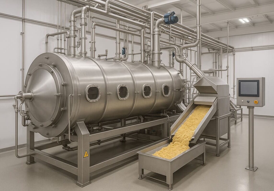 Cocedor industrial para alimentos de mascotas