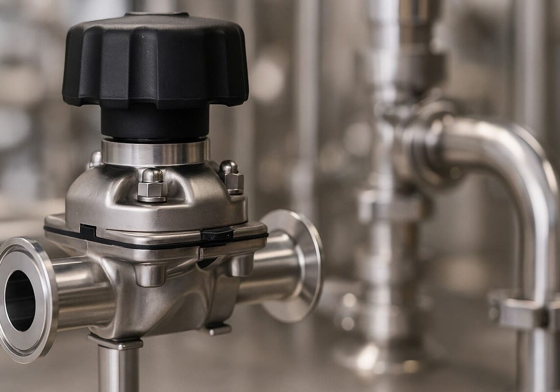 Fugas en válvulas sanitarias de acero inoxidable